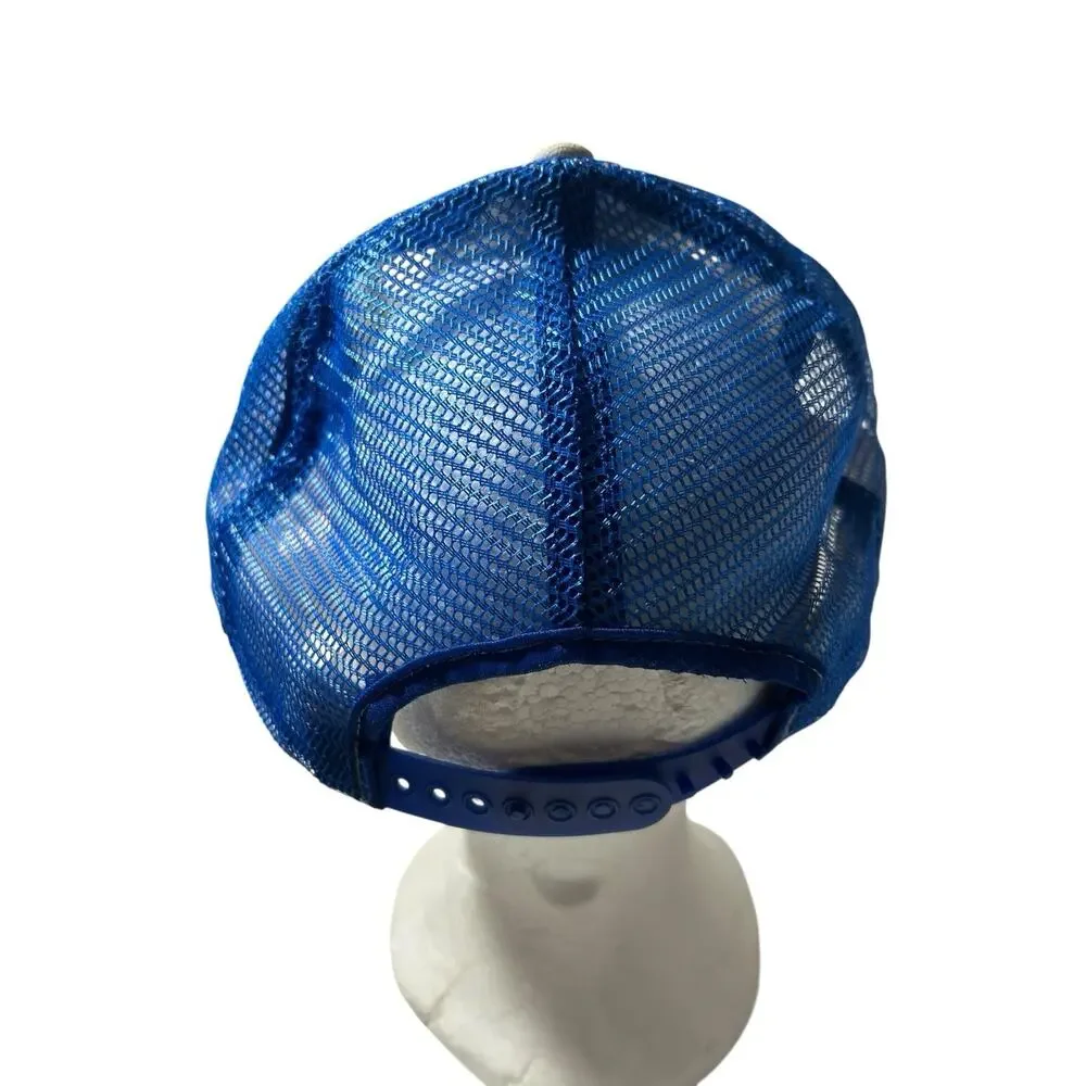 Vintage 1988 World Series LA Dodgers Hat Snapback Blue Mesh Champions READ FLAW